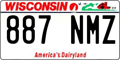 WI license plate 887NMZ