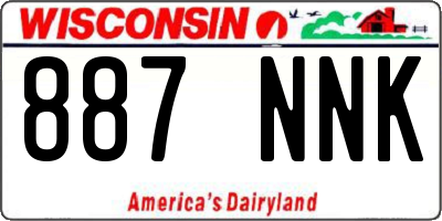 WI license plate 887NNK