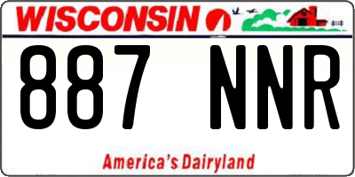 WI license plate 887NNR