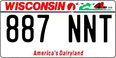 WI license plate 887NNT