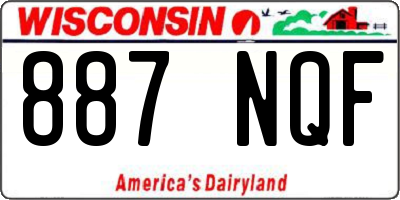 WI license plate 887NQF