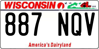 WI license plate 887NQV