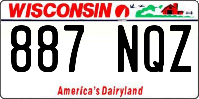 WI license plate 887NQZ