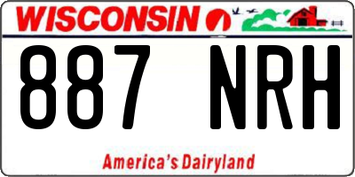 WI license plate 887NRH