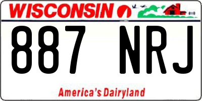 WI license plate 887NRJ