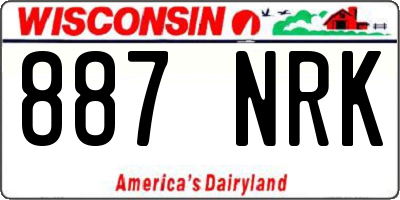 WI license plate 887NRK