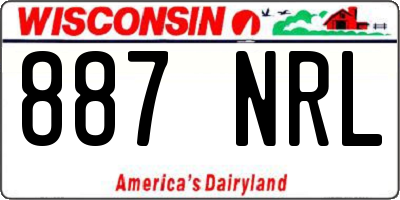 WI license plate 887NRL