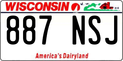 WI license plate 887NSJ