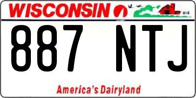 WI license plate 887NTJ