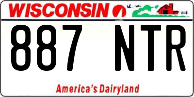 WI license plate 887NTR