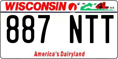 WI license plate 887NTT