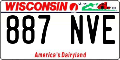 WI license plate 887NVE