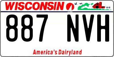 WI license plate 887NVH