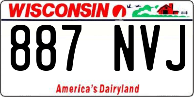 WI license plate 887NVJ