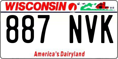 WI license plate 887NVK