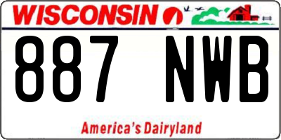 WI license plate 887NWB