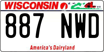 WI license plate 887NWD
