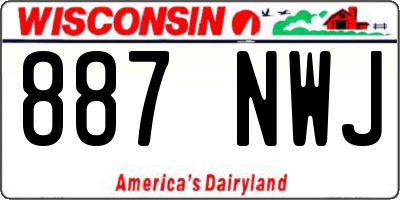 WI license plate 887NWJ