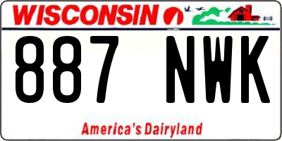 WI license plate 887NWK