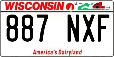 WI license plate 887NXF
