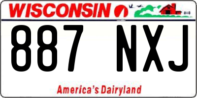 WI license plate 887NXJ
