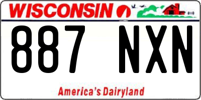 WI license plate 887NXN