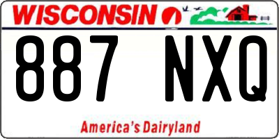WI license plate 887NXQ