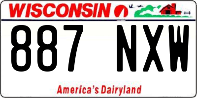 WI license plate 887NXW