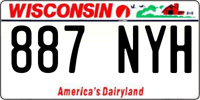 WI license plate 887NYH