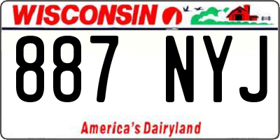 WI license plate 887NYJ