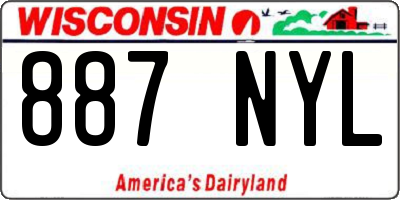 WI license plate 887NYL