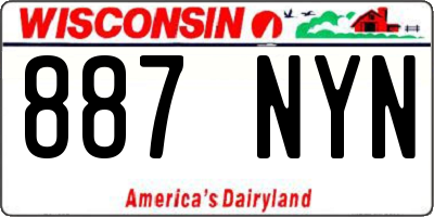 WI license plate 887NYN