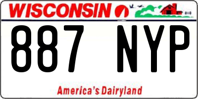WI license plate 887NYP