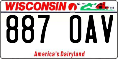 WI license plate 887OAV