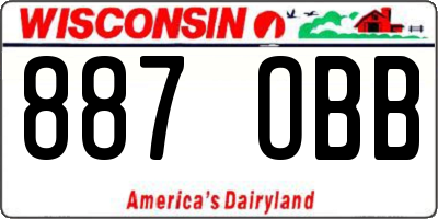 WI license plate 887OBB