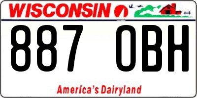 WI license plate 887OBH