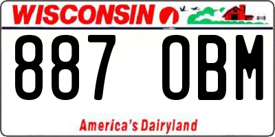 WI license plate 887OBM
