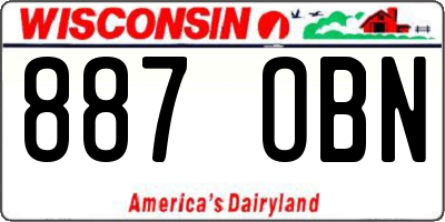 WI license plate 887OBN