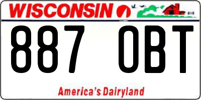 WI license plate 887OBT