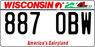 WI license plate 887OBW