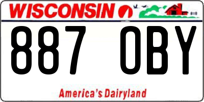 WI license plate 887OBY