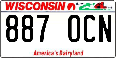 WI license plate 887OCN