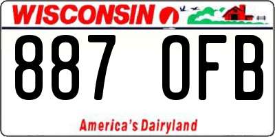 WI license plate 887OFB
