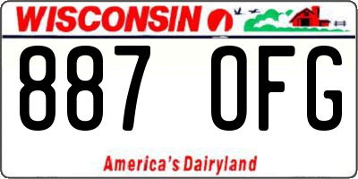 WI license plate 887OFG