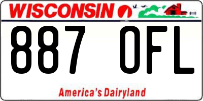WI license plate 887OFL