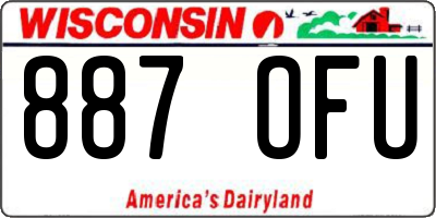 WI license plate 887OFU