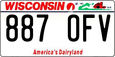 WI license plate 887OFV