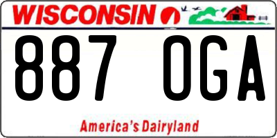 WI license plate 887OGA