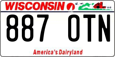 WI license plate 887OTN