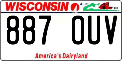 WI license plate 887OUV